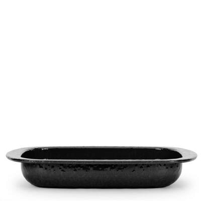 Solid Black 4.5 qt. Enamelware Baking Pan