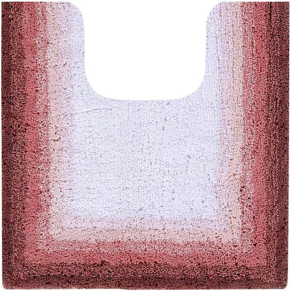 Better Trends Torrent Collection Rose 20 in. x 20 in. Contour 100% Cotton Tufted Bath Rug