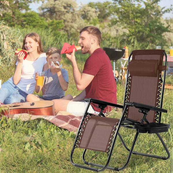 Folding patio recliner hot sale