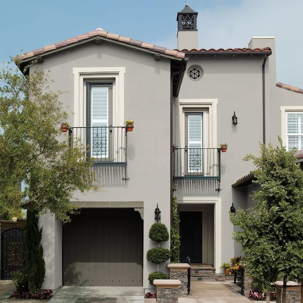BEHR - 5 gal. #BWC-28 Alpine Frost Satin Interior/Exterior Masonry, Stucco and Brick Paint
