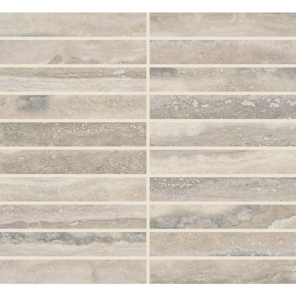 Daltile Calligo Nimbus 3 in. x 2-1/2 in. Glazed Ceramic Stacked Mosaic Tile Sample