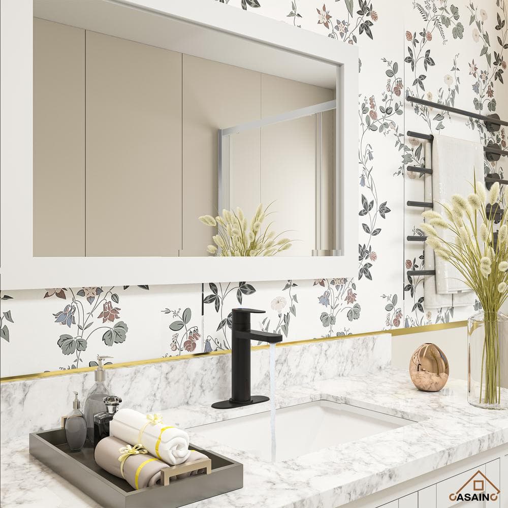 Matte Black Stainless Steel Touchless Bathroom Sink Faucet