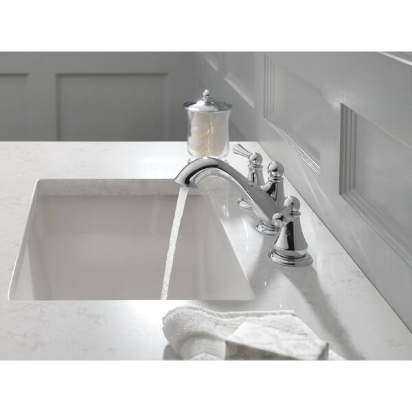 Widespread 2-Handle Bathroom Faucet in Stainless Delta Haywood 8 in Widespread 2-Handle Bathroom Faucet in Stainless Delta Haywood 8 in