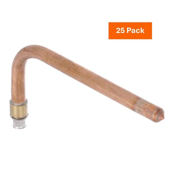 Viega PureFlow 3/8 in. Press x 1/2 in. FTG Zero Lead Brazed Copper 90 Degree Stub-Out (25-pack)