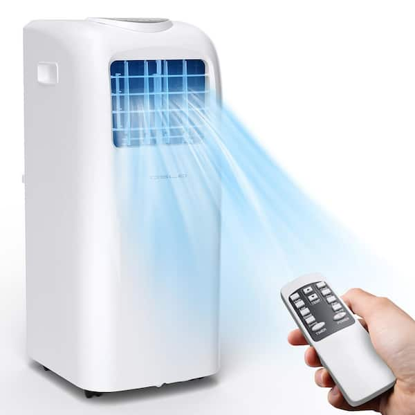 Costway 5 000 Btu Portable Air Conditioner Cools 250 Sq Ft With