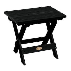 Essential Abyss Rectangular Recycled Plastic Outdoor Folding Side Table