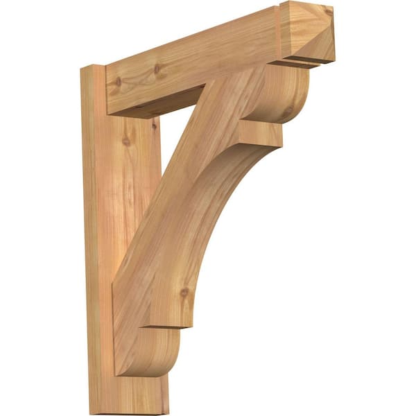 Ekena Millwork 6 in. x 24 in. x 24 in. Olympic Arts and Crafts Smooth Western Red Cedar Outlooker