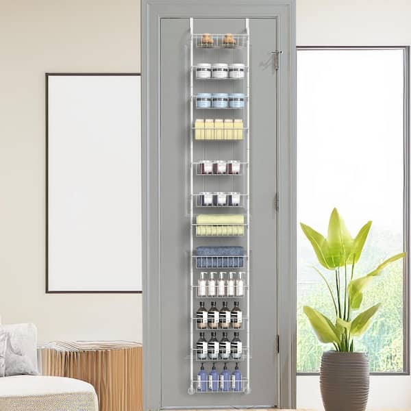 Oumilen 12-Tier Over the Door Pantry Organizer, Hanging Spice Rack
