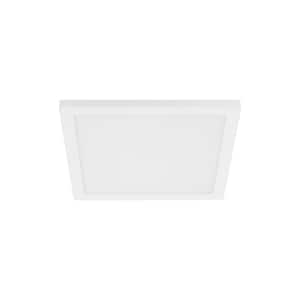 Trago 11.38 in. W x 0.59 in. H White Integrated LED Flush Mount with White Acrylic Shade