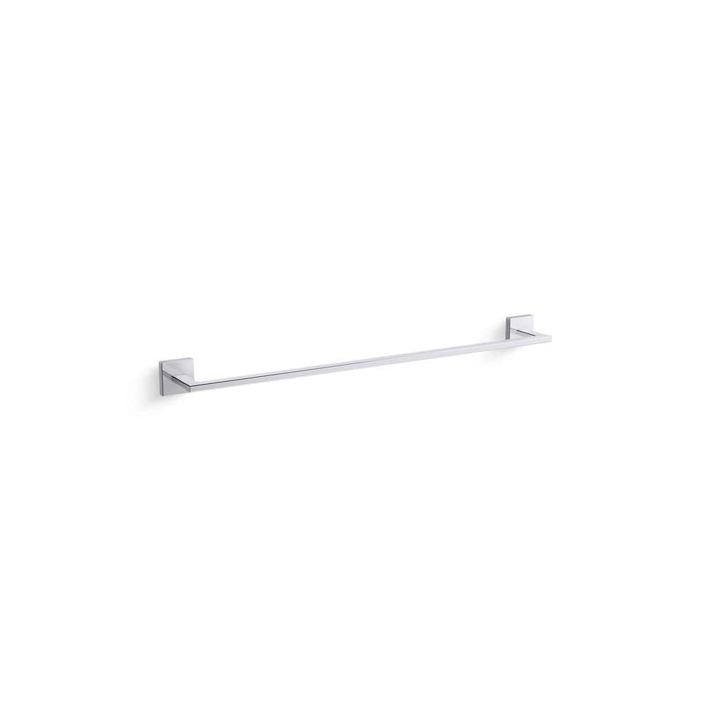 UPC 885612777355 product image for Square 24 in. Wall Mounted Towel Bar in Polished Chrome | upcitemdb.com