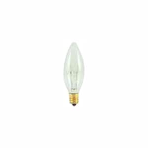 40-Watt Warm White Light B8 (E12) Candelabra Screw Base, Clear Dimmable Incandescent Light Bulb, 2700K (50-Pack)