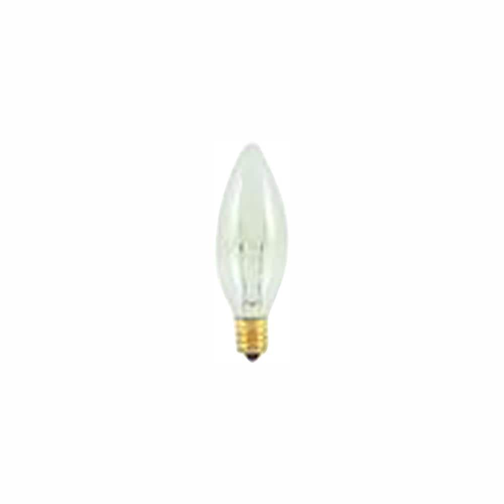 40-Watt Warm White Light B8 (E12) Candelabra Screw Base, Clear Dimmable Inc