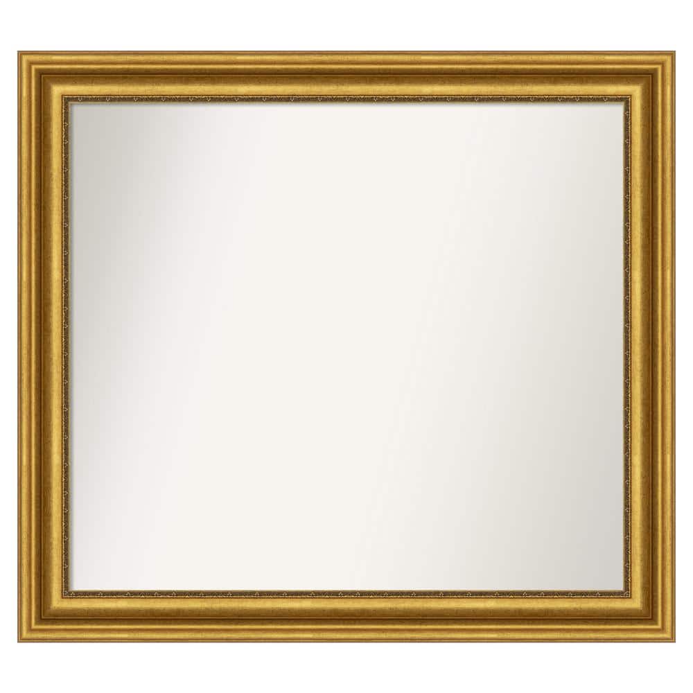 Parlor Gold 39.75 in. W x 35.75 in. H Custom Non-Beveled Recycled Polystyrene Framed Bathroom Vanity Wall Mirror price history on PriceWatchPro