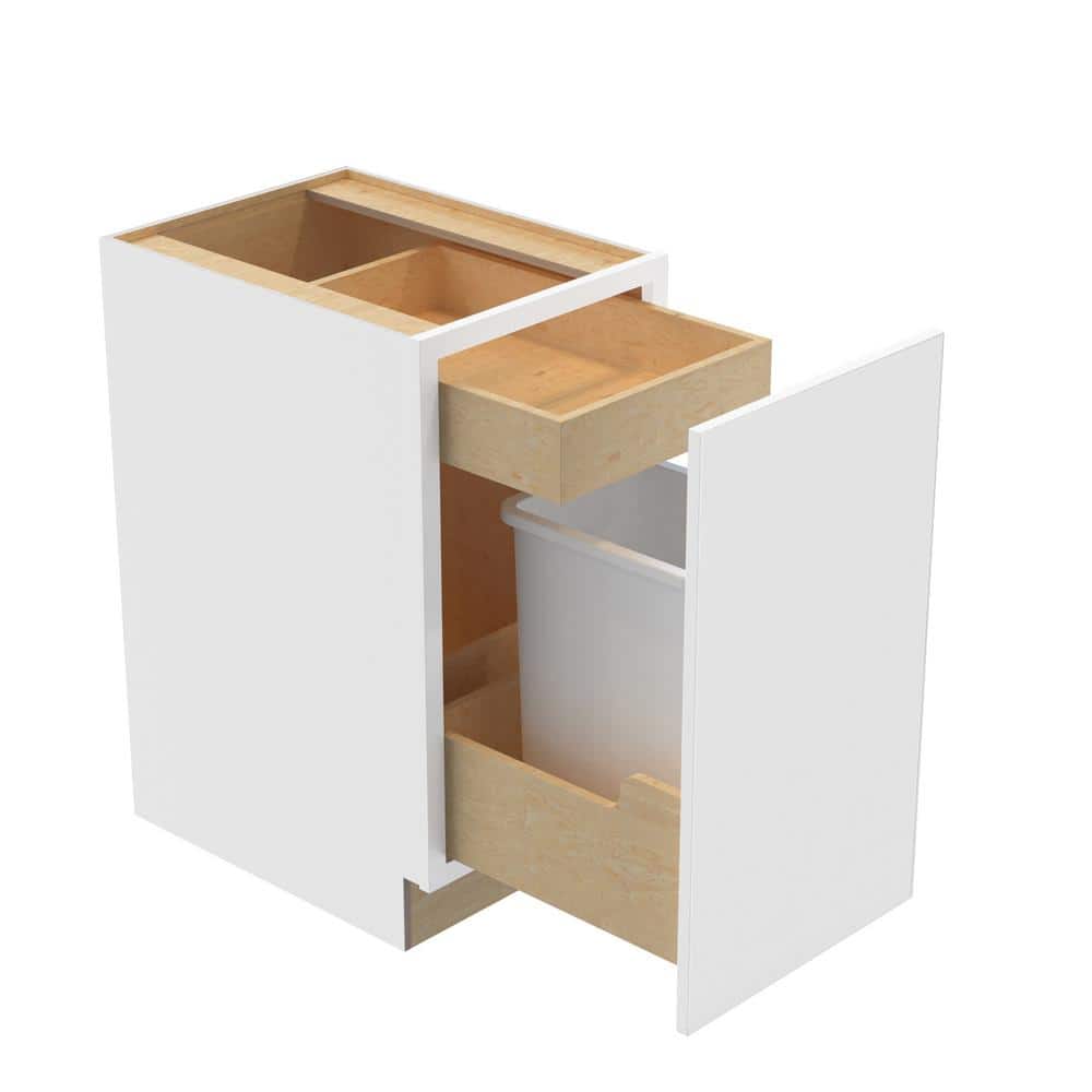 Hargrove 18 in. W x 24 in. D x 34.5 in. H Assembled Plywood Trash Can Kitch