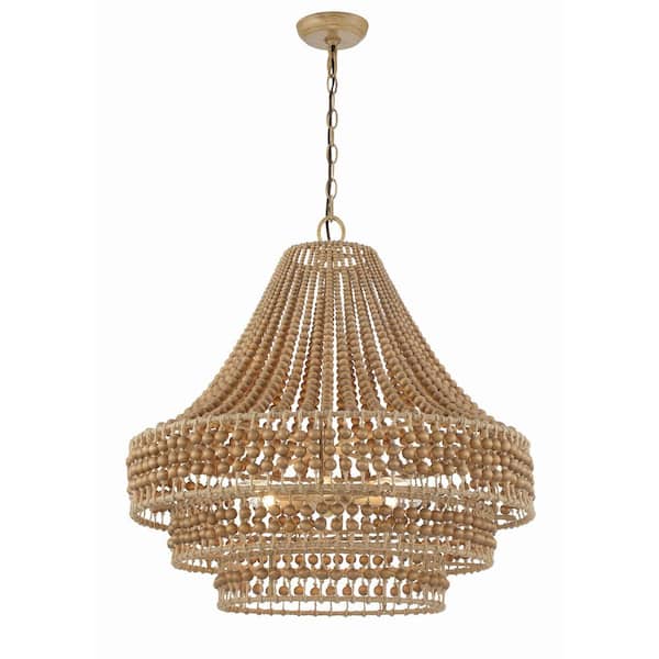 Silas 6- -Light Burnished Silver Chandelier