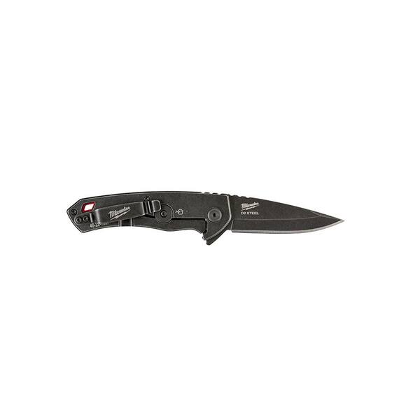 Milwaukee - M12 12-Volt Lithium-Ion Cordless LED Metal Flashlight with 3 in. Hardline Knife