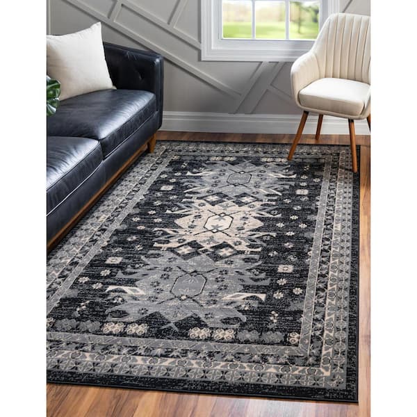 Taftan Oasis Black 9' 0 x 12' 0 Area Rug