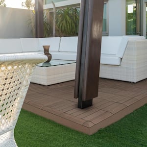 1 ft. x 1 ft. Composite Deck Tile in Cypress (12 per Case)