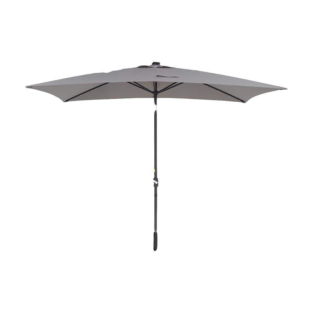 10 ft. x 6.5 ft. Outdoor Market Patio Umbrella Flip Umbrella with Crank and