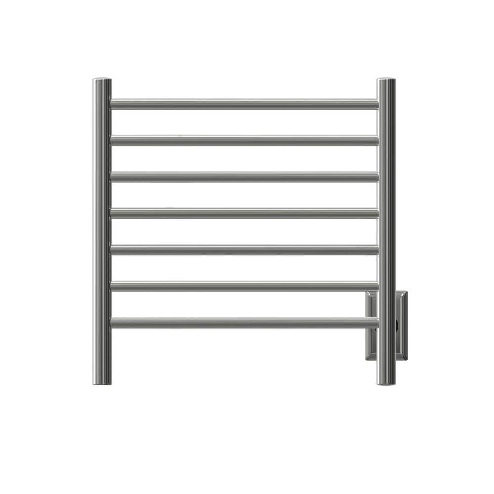 Polished Stainless Steel Wall Mounted 7-Bar Towel Warmer