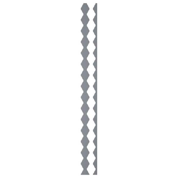 Ekena Millwork Sheyenne 0.125 in. T x 0.2 ft. W x 4 ft. L Gold Mirror Acrylic Resin Decorative Wall Paneling 28-Pack