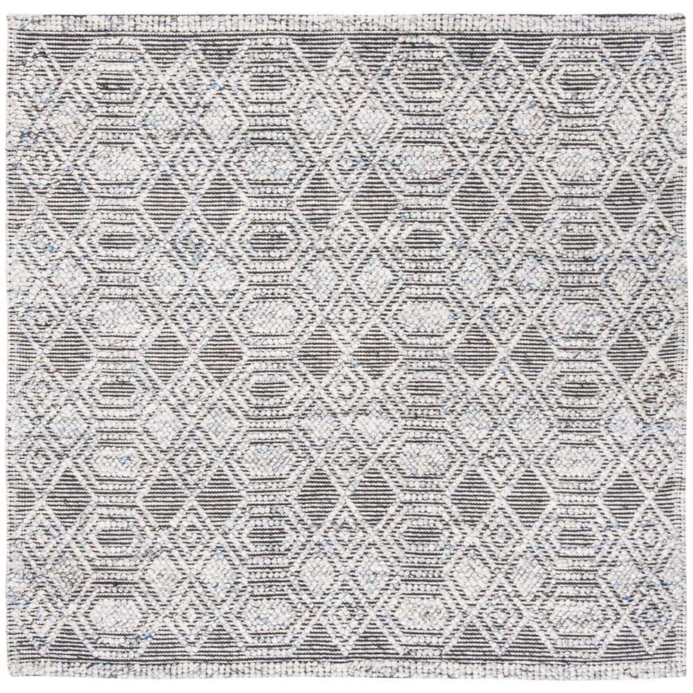 Natura 6 ft. x 6 ft. Blue Diamond Geometric Square Area Rug price history on PriceWatchPro