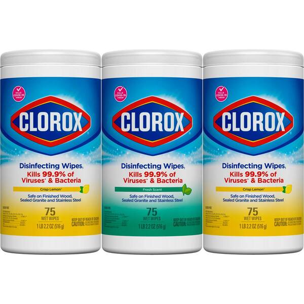 Clorox Crisp Lemon Disinfecting Wipes Bleach Free Cleaning Wipes