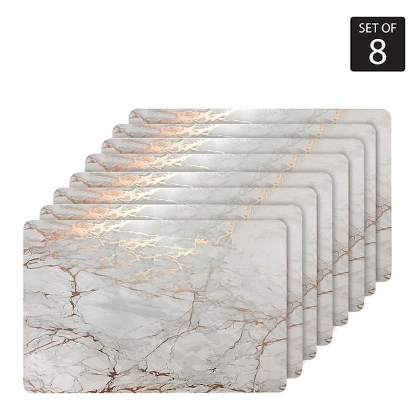Marble Cork 12 in. x 18" In. Yellows and Golds Cork Rectangle Placemats Set of 8