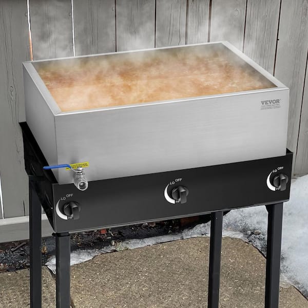 Maple Syrup Evaporator Pan 17.5 Gal. 254-Cups of 8.8 oz. Maple Syrup, Flat Evaporator Pan, Stainless Steel, Cookware Set