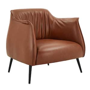 Brown Leather Gel Armchair