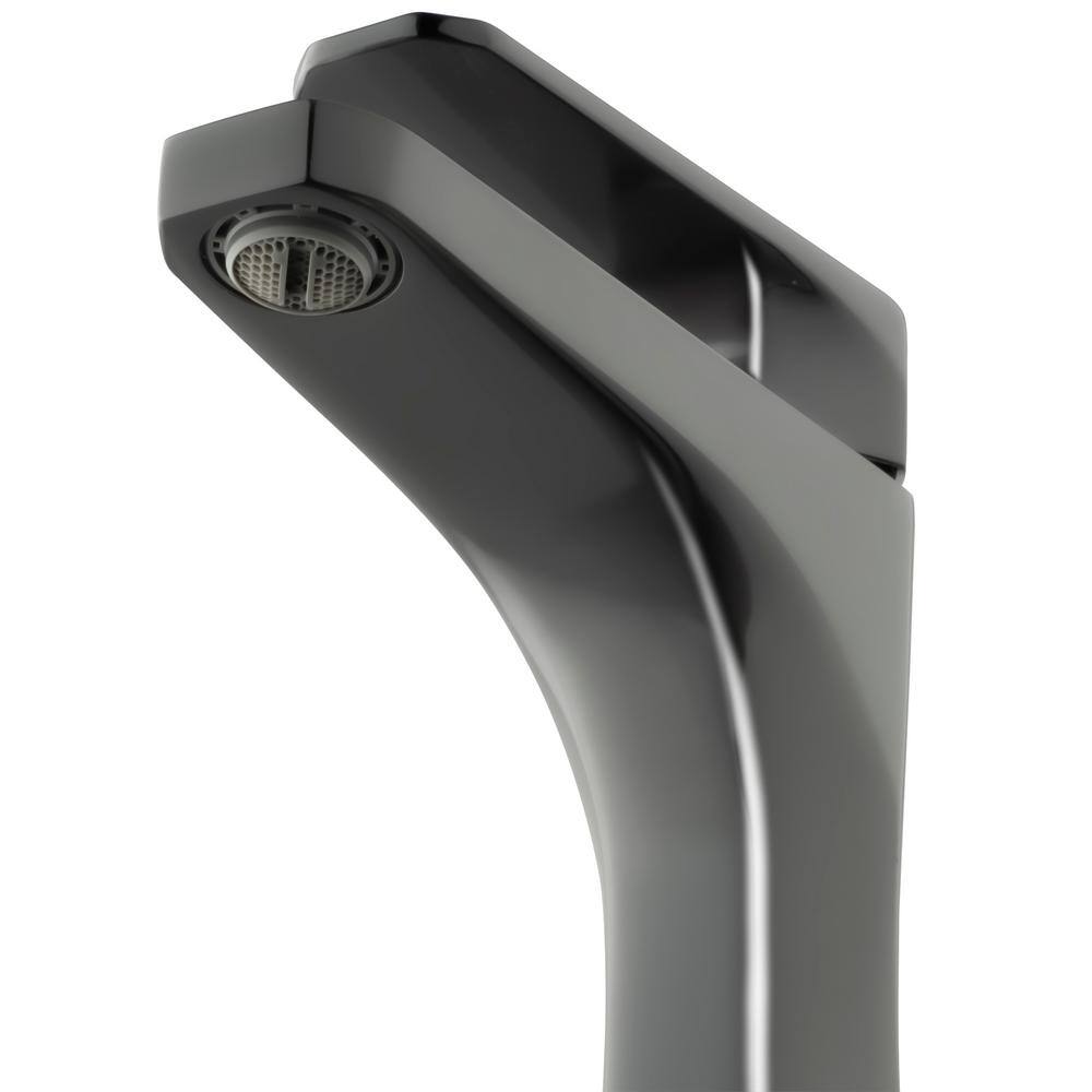Brushed Gun Black Single Handle Modern Bathroom Faucet