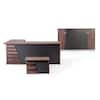 ATLAS 71″ Modern Home & Office Furniture Desk Brown & Black