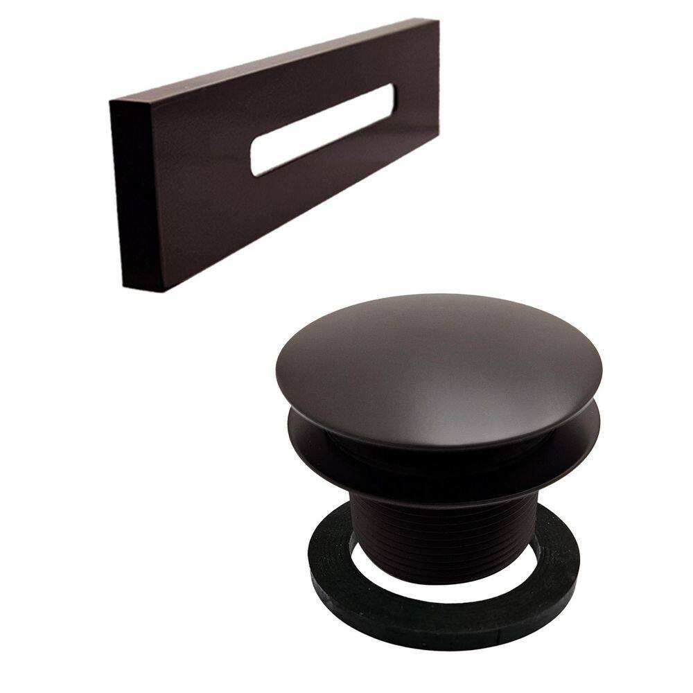 "Linear Bath Drain Trim Kit with 1-1/2"" NPSM Coarse Thread Tip-Toe Drain and Linear Faceplate in Oil Rubbed Bronze" price history on PriceWatchPro