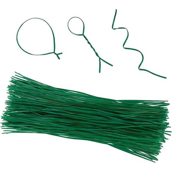 Dyiom Plant Twist Ties Pack of 100, Green