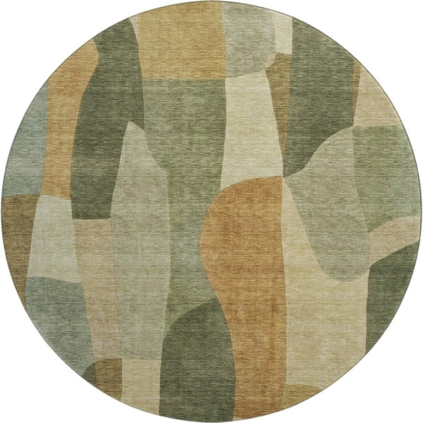 Addison Rugs Mayfield Premium Machine Washable Abstract AMF2376 Fern 8 ...