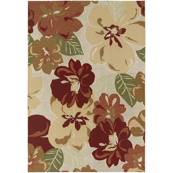 Dolce Novella Rose Bud 4 ft. x 6 ft. Indoor/Outdoor Area Rug