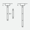 Generation Lighting Baker 4-Light Satin Brass Hanging Chandelier With White Linen Fabric Shades 3287204-848