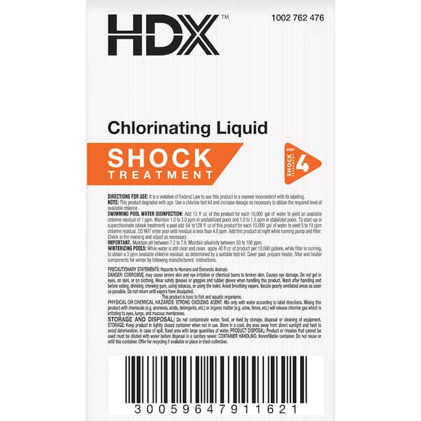 CHilliN liquid 【CRDH liquid 1ml】 HDX HDX Chlorinating Liquid (1-Gal) 26488945041 - The Home Depot