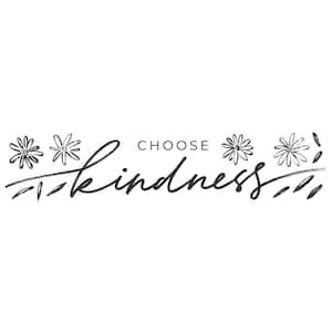 Black Choose Kindness Wall Decals