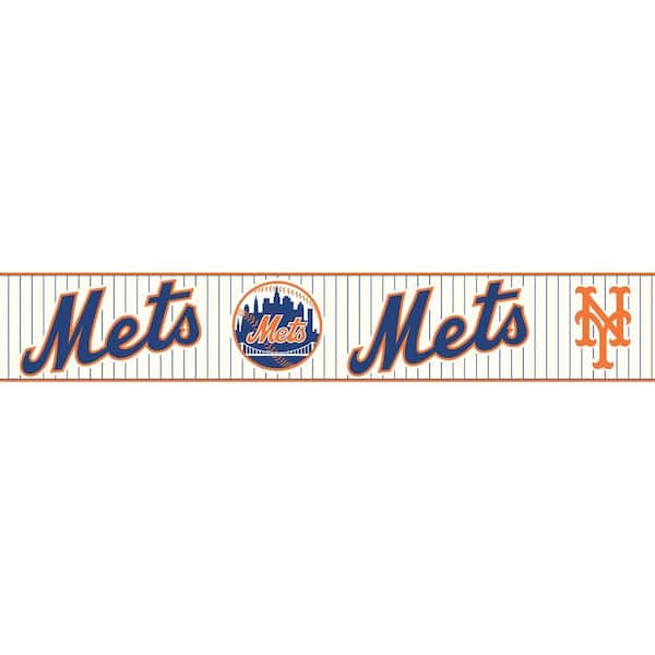 Major League Baseball Boys Will Be Boys II New York Mets Wallpaper Border