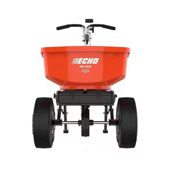 ECHO 85 lbs. Capacity Winter Stainless Steel Pro Broadcast Spreader for Rock Salt and Ice Melt with Hopper Grate and Cover