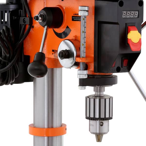 WEN 4214T 5-Amp 12 in. Variable Speed Cast Iron Benchtop Drill Press with Laser, Work Light, and 5/8 in. Chuck Capacity - 2