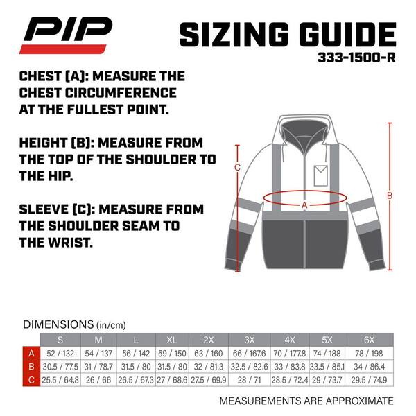 PIP Men's Large ANSI Type R Class-3 Ripstop Softshell Hi Vis