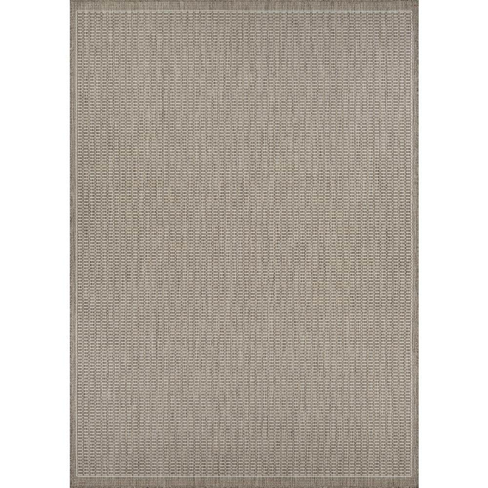 Recife Champagne-Taupe 9' x 13' Synthetic Easy-Care Area Rug