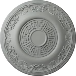 25-7/8" x 2-1/4" Nestor Urethane Ceiling Medallion (Fits Canopies up to 5"), Primed White
