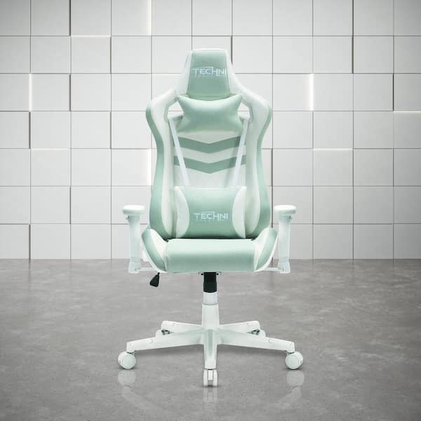 Techni Sport TS86 Mint Ergonomic Pastel Gaming Chair with Adjustable Arms