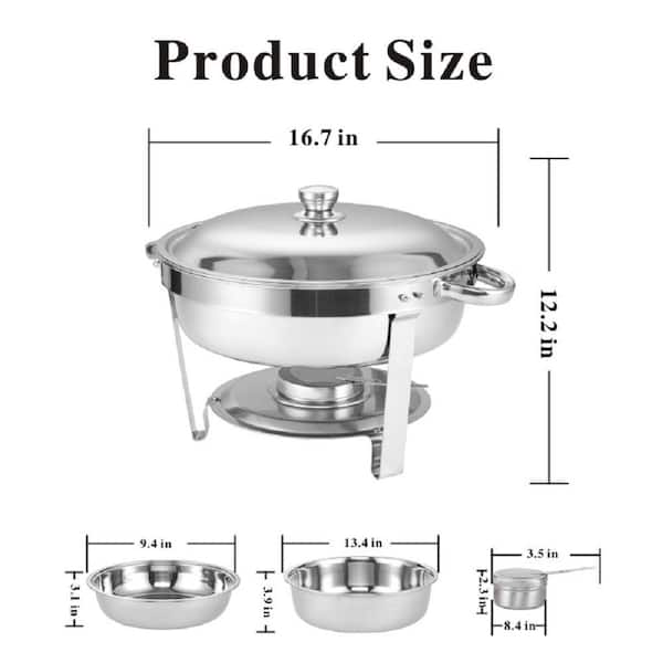 Oster Sangerfield 4.5 Qt. 6-Piece Stainless Steel Chafing Dish Set  985100937M - The Home Depot