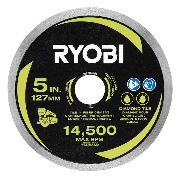 RYOBI 5 in. Diamond Tile Cutting Blade