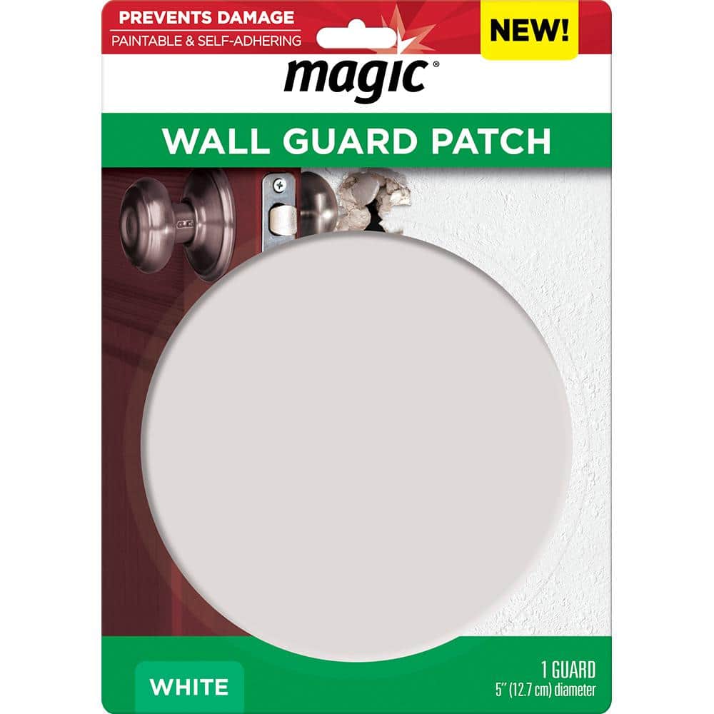 Magic 5 in. Round Wall Patch and Guard in White 3206 - The Home Depot