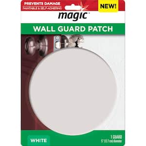5 in. Round Wall Patch and Guard in White